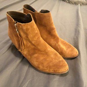 ALDO BROWN SUEDE ANKLE BOOTIES